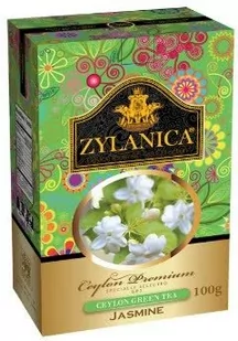 ﻿Herbata Zielona Liściasta Jaśmiń ZYLANICA PREMIUM GREEN TEA GP JASMINE 100g - Herbata - miniaturka - grafika 1
