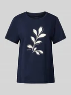 Koszulki i topy damskie - T-shirt z nadrukiem z motywem i wyhaftowanym motywem - miniaturka - grafika 1