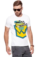 Koszulki męskie - Wrangler, T-shirt męski, B&Y Crew Tee White W7C41Fk12, rozmiar S - miniaturka - grafika 1