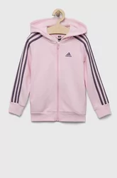 adidas bluza dziecięca kolor różowy z kapturem z aplikacją - Ceny i opinie  na Skapiec.pl