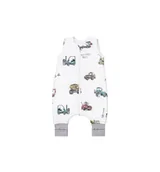 Piżamy chłopięce - Śpiworek bawełniany z nogawkami 0.5 TOG LIGHT -MASZYNY - od 1 roku do 2,5 lat - miniaturka - grafika 1