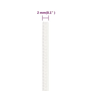 Linka żeglarska, biała jednolita, 2 mm, 25 m, polipropylen - Żeglarstwo - miniaturka - grafika 7