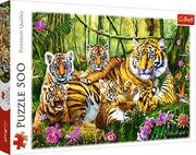 Puzzle - Trefl Puzzle 500 Rodzina tygrysów - miniaturka - grafika 1