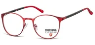 Okulary korekcyjne, oprawki, szkła - Okrągłe Okulary Oprawki optyczne pod korekcję MM607E czerwone - miniaturka - grafika 1