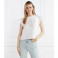 Koszulki i topy damskie - TWINSET T-shirt | Regular Fit - miniaturka - grafika 1
