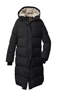 Płaszcze damskie - G.I.G.A. DX Damski płaszcz zimowy/casualowy płaszcz funkcyjny o wyglądzie puchu z kapturem GW 32 WMN QLTD CT, czarny, 34, 38563-000 - grafika 1