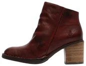 Botki damskie - Fly London Damskie botki BELL061FLY, Oxblood, 39 EU, czerwony (Oxblood), 36 EU - miniaturka - grafika 1
