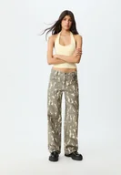 Koszulki i topy damskie - Stradivarius Koszulka z dekoltem halter Żółty pastelowy XS - miniaturka - grafika 1