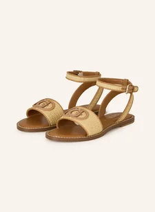 Guess Sandały Siyona beige - Sandały damskie - miniaturka - grafika 1