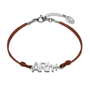 Bransoletka z grupą krwi srebro rodowane - Bransoletki - miniaturka - grafika 1