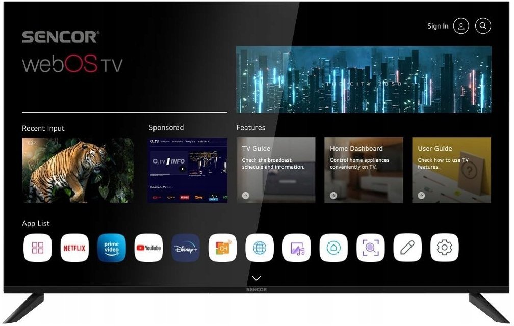 Sencor SLE 50US804B WEBOS UHD TV