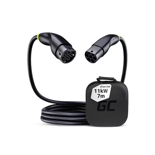 Green Cell - Kabel GC Snap Typ 2 do ładowania EV 11kW 7m 16A do Tesla Model Y / 3 / S / X, Kia EV6, VW ID.4 / ID.5, BMW i4 / iX, Ford Mach-E - Ładowarki do samochodów elektrycznych - miniaturka - grafika 1