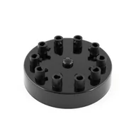 Akcesoria do oświetlenia - Metalowa osłonka sufitowa lakierowana w kolorze czarnym - dziesięciokablowa Kolorowe Kable - miniaturka - grafika 1