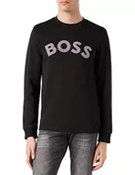 Bluzy męskie - BOSS Męska bluza Salbo Iconic, czarny1, M - miniaturka - grafika 1