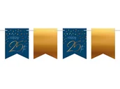 Urodziny dla dorosłych - Folat Baner Happy 25th granatowo-złoty - 600 cm - 1 szt. F66425 - miniaturka - grafika 1