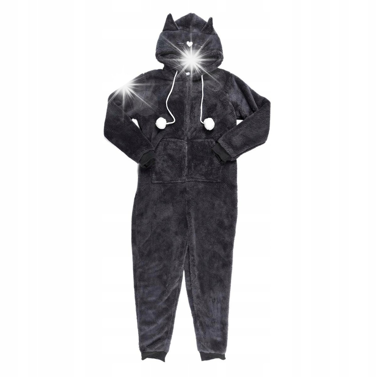 Kombinezon Onesie Kot rozmiar M szara