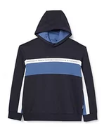 Bluzy męskie - Armani Exchange Męska bluza z kapturem, granatowa, ekstra duża, Granatowy (True Navy), XL - miniaturka - grafika 1