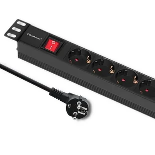 QOLTEC Listwa Rack 54468 2 m) Czarny - Listwy zasilające - miniaturka - grafika 2