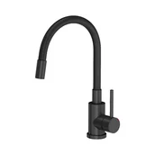 Baterie kuchenne - Bateria kuchenna CHEF KIKI, stalowa, czarny mat - miniaturka - grafika 1