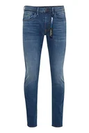 Spodenki męskie - Blend BHTwister fit Multiflex NOOS fit - Multiflex NOOS męskie spodnie jeansowe Denim Slim Fit, rozmiar: W38/34, kolor: Denim Middle Blue (200291), Denim Middle Blue (200291), 38W / 34L - miniaturka - grafika 1