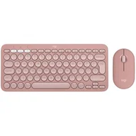 Zestawy myszka + klawiatura - Logitech MK380 Pebble 2 Combo różowy - miniaturka - grafika 1