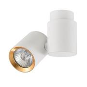 Lampy ścienne - Light Prestige Boston 1 biały z złotym ringiem LP-741/1W WH/GD - miniaturka - grafika 1