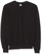 Swetry męskie - Fruit of the Loom Klasyczny sweter męski, Czarny, M - miniaturka - grafika 1