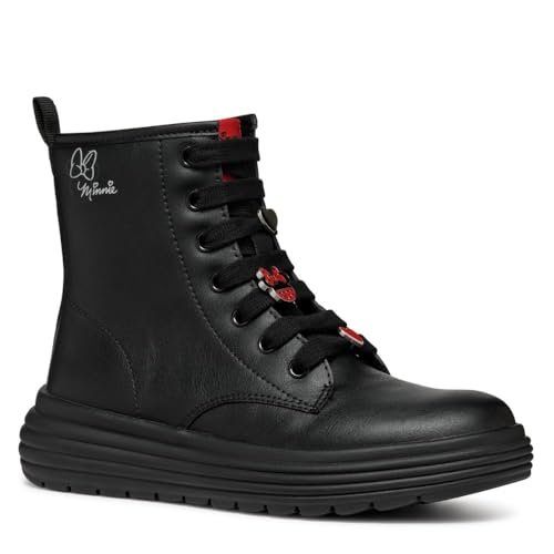 Geox J PHAOLAE Girl C Botki, czarne, 28 EU, Czarny, 11 UK Child