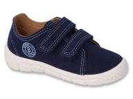Buty dla chłopców - Trampki buty dziecięce chłopięce na rzepy granatowe Befado 909P007-26 - miniaturka - grafika 1