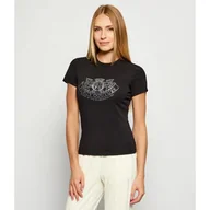 Koszulki i topy damskie - Juicy Couture T-shirt DOG CREST HILTON Slim Fit - miniaturka - grafika 1