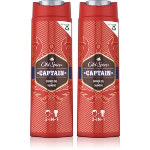 Żel Pod Prysznic 2W1 Old Spice Captain 2X400ML - Kosmetyki do kąpieli - miniaturka - grafika 1
