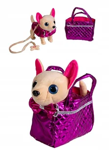 Interaktywny Duży Piesek W Kubraczku Chodzący I Grający Na Smyczy Z Torebką - Zabawki interaktywne dla dzieci - miniaturka - grafika 1