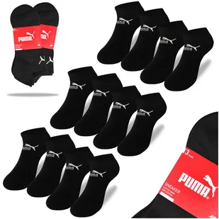 Puma Skarpety Męskie Stopki Sneaker Bawełniane Czarne 88749701 6 par 43/46 - Skarpetki męskie - miniaturka - grafika 1