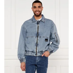 Karl Lagerfeld Jeans Jeansowa kurtka bomber Loose fit - Kurtki męskie - miniaturka - grafika 1