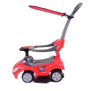 Jeździk, Odpychacz Z Dźwiękami Mega Car 6w 1 Czerwony Z Daszkiem/tc202 - Jeździki dla dzieci - miniaturka - grafika 4
