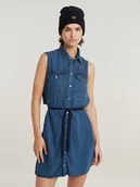 Sukienki - G-Star Sukienka dżinsowa w kolorze niebieskim - miniaturka - grafika 1