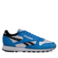 Sneakersy męskie - Sneakersy Reebok Classic Leather 100075297 Niebieski - miniaturka - grafika 1