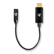 Kable komputerowe i do monitorów - Nedis CCBW65950BK015 kabel audio 0,15 m 3.5mm USB Type-C Czarny - miniaturka - grafika 1