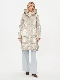 Rinascimento Kurtka zimowa CFC0113544003 Beżowy Slim Fit - Kurtki damskie - miniaturka - grafika 1