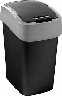 Curver Kosz na smieci Flip Bin 45L czarny/srebrny 229411 - Kosze na śmieci - miniaturka - grafika 2