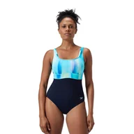 Stroje kąpielowe - Strój kąpielowy jednoczęściowy damski na basen Speedo Shaping Eclipse - miniaturka - grafika 1