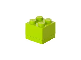 LEGO 40111220 Pojemnik na drobiazgi 2x2 MINI limonkowy - Klocki - miniaturka - grafika 1