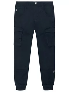 Spodnie i spodenki dla chłopców - Name it Spodnie materiałowe Bamgo 13151735 Granatowy Regular Fit Granatowy - grafika 1