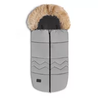 Śpiworki dla dzieci - Lionelo LIONELO Frode Śpiworek dla dzieci, do sanek, fotelika, wózka, antyalergiczny, wodoodporny, ciepły, futerko, zimowy 90x45 cm - miniaturka - grafika 1