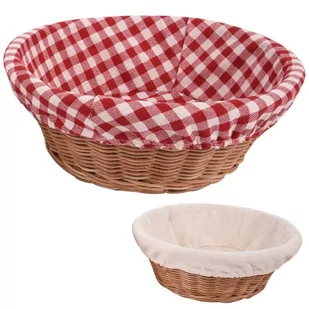 Koszyk RATTAN okrągły na pieczywo chleb 22 cm 731152 - Pojemniki kuchenne - miniaturka - grafika 1
