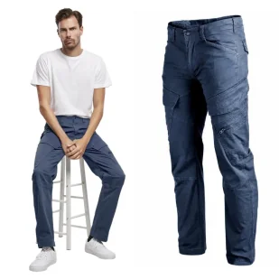 Spodnie BRANDIT Adven Slim Fit Trousers Navy - Odzież taktyczna i umundurowanie - miniaturka - grafika 1