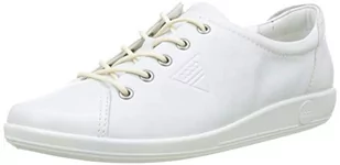 Ecco Damskie Soft 2.0, Sneakersy, Biały, 38 EU - Sneakersy damskie - miniaturka - grafika 1