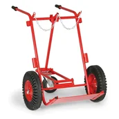 Wózki magazynowe - B2B Partner Wózek na 2 butle ciśnieniowe 1000-1400 mm 1237 - miniaturka - grafika 1