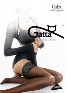 Pończochy - Pończochy Gatta Michelle 01 Bianco (Rozmiar 3/4) - grafika 1