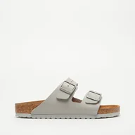 Klapki i japonki męskie - BIRKENSTOCK ARIZONA BF SAFFIANO STONE COIN - Birkenstock - miniaturka - grafika 1